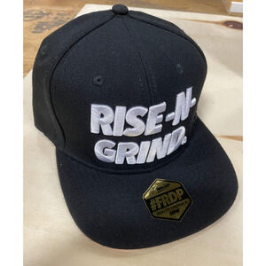 FDRP Rise N Grind Black Snapback Flatbill - Closeout - Last Ones!